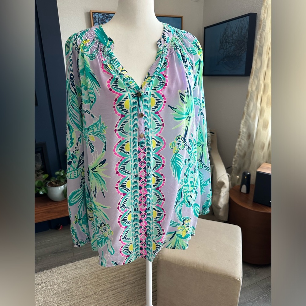 Lilly Pulitzer Elsa EUC Size Med Lavender with Pandas